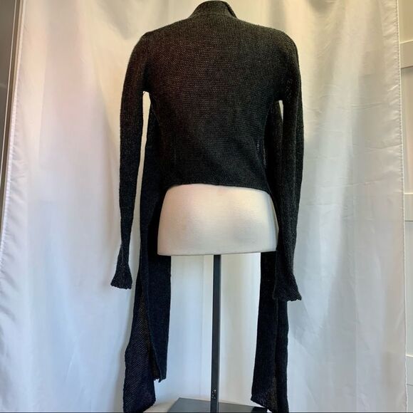 Helmut Lang Gray Alpaca Wool Openfront Cardigan XS - Picture 5 of 11